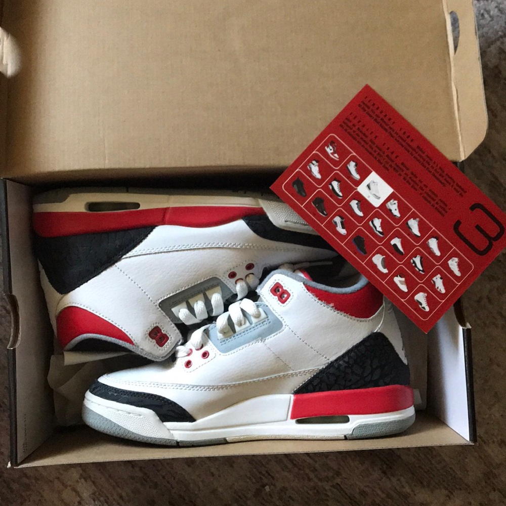 Air Jordan 3 Retro white/fire red/cement grey